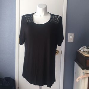 Black top with lace
